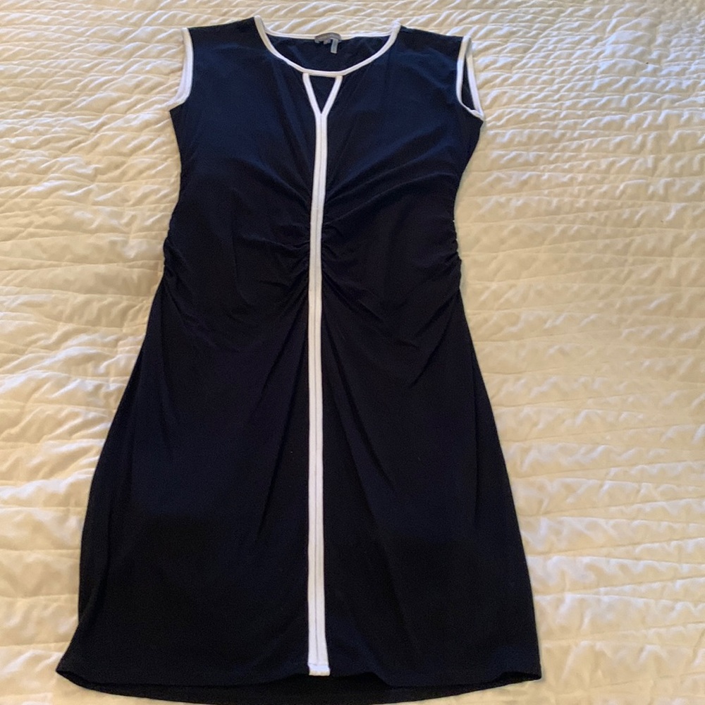 Vince Camuto black dress. Size larger.